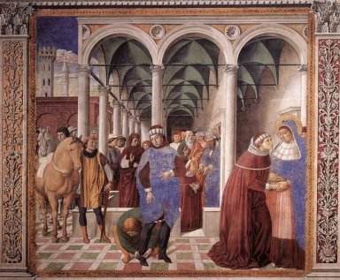 Ankomst av St Augustine I Milano 1465