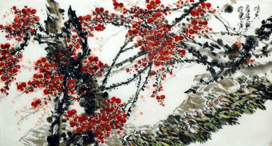 Flor del ciruelo - la pintura china