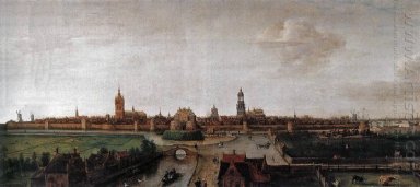 Vista de Delft desde el sudoeste
