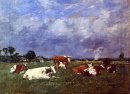 Cows In The Pasture 1888