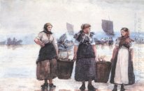 Cullercoats Cultuur zijn vissersvrouwen het toonbeeld