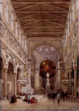 Interiör från katedralen, Messina
