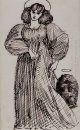 Imagen de la mujer y una mascota exótica 1869