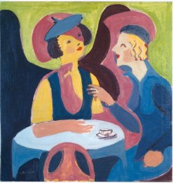 Dua Wanita Dalam Cafe 1929