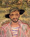 Портрет молодой крестьянин 1889
