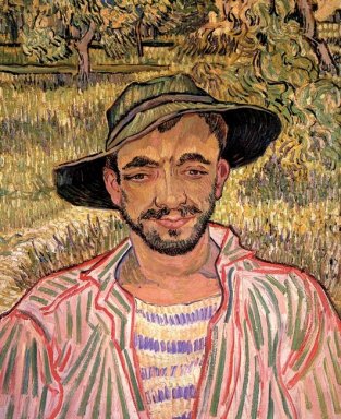 Portrait d\'un jeune paysan 1889
