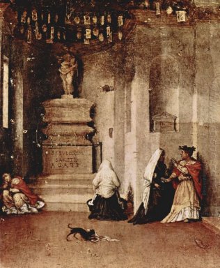 Алтарь Сент-Люсия подножку Сент-Люсия в молитве и The Valedicti