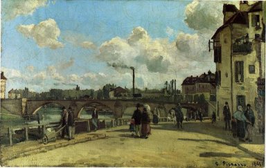 Vista di Pontoise quai au pothuis 1868