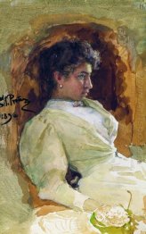 Portrait Of N I Repina 1896