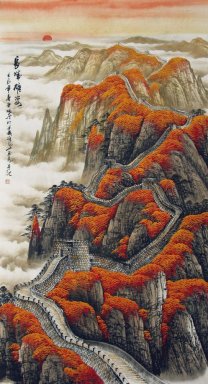 Chinesische Mauer - Chinesische Malerei