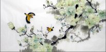 Magnolia-Birds - Pittura cinese