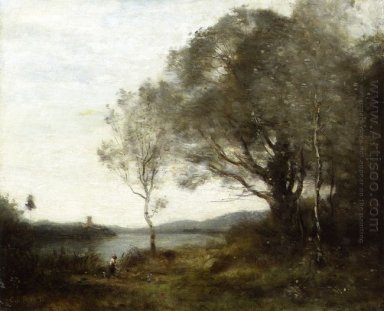 La promenade autour de l\'étang 1870