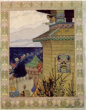 Principessa nell\'illustrazione Prison Tower Of The Russian Fata
