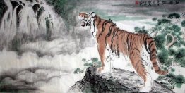 Tiger - kinesisk målning