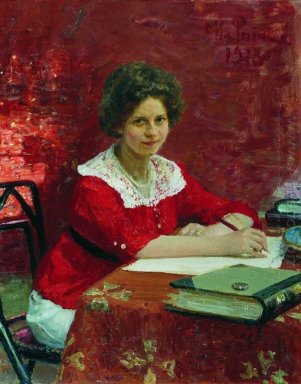 Retrato de K B Boleslavova 1913