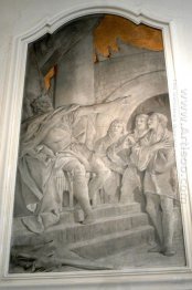 Nebuchadnezar skicka de tre unga män i den brinnande ugnen