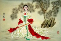 Красивая девушка-Piaoliang - китайской живописи