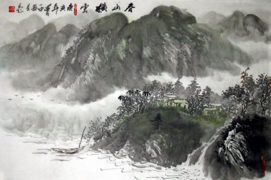 Montagnes et l\'eau - peinture chinoise