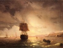 The Harbor At Odessa On The Black Sea 1852