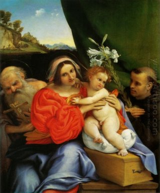 Madonna avec saint Jérôme et saint Antoine de Padoue 1521