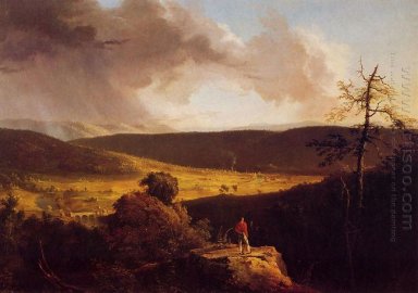 Vista De L Esperance en el río Schoharie 1828