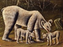 The White Bear With Cubs