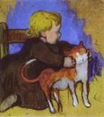 Mimi och hennes katt 1890