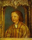 Portret van Een Jongen met blonde haren