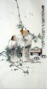 Dua Orang Tua - Lukisan Cina