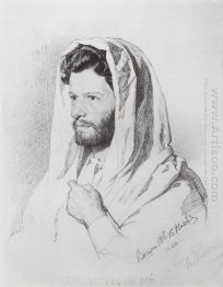 Portrait Of Pematung Mark Matveevich Antokolski 1866