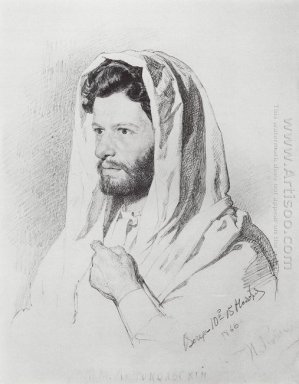 Portrait Of Sculptor Mark Matveevich Antokolski 1866