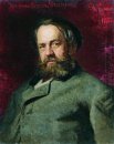 Portret van T P Chaplygin Een Neef van Ilya Repin 1877