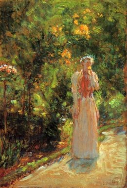 Mme Hassam In The Garden