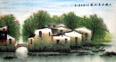 Brud och Vatten - Shui - kinesisk målning