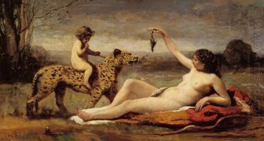 Bacchante avec un Panther 1860