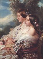 Los Primos Reina Victoria y Victoire Duchesse de Nemours 1852