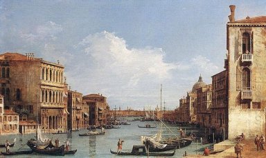 the grand canal from campo san vio towards the bacino