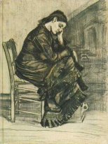 Bent Figur einer Frau Sien 1882
