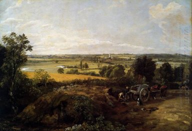 La vallée de la Stour avec l\'église de Dedham 1814