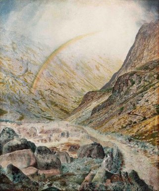 A Road Temps d\'inondation de la montagne 1868