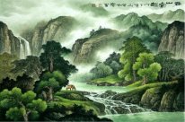 Paysage avec des arbres - Peinture chinoise