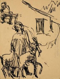 Montanha Hut Com Goat