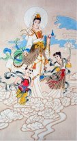 Guanyin - Lukisan Cina