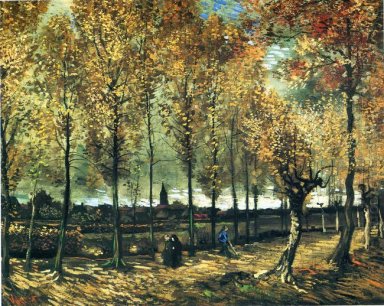 Lane Dengan Poplars Dekat Nuenen 1885
