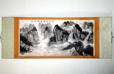 Landscape - Mounted - Chinesische Malerei