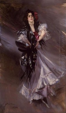 Portrait Of Anita De La Ferie The Spanish Dancer 1900