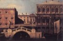 capriccio a Ponte della pescaria e edifícios no cais