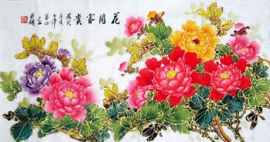 Peony-Huakai - la pintura china