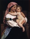 Mujer de Cervara Y Su Niño 1861