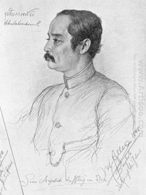 Retrato de Phra Maha Chulalongkorn (Rama V.), rei de Sião